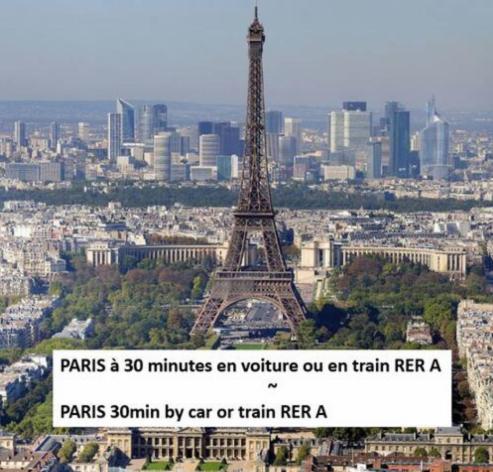 Appartement A 5 Min De Disney Proche Paris Chanteloup En Brie Ngoại thất bức ảnh